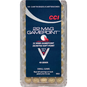 CCI® Small Game Gamepoint® .22 WMR 40-Grain PSP Rimfire Ammunition