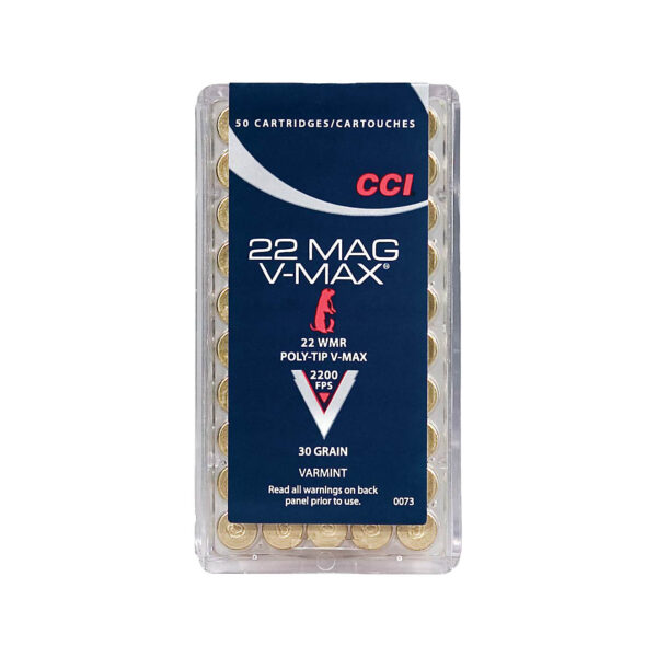 CCI® V-Max .22 WMR Varmint 30-Grain Rimfire Ammunition