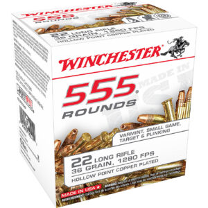 Winchester .22 LR 36-Grain LHP Rimfire Rifle Ammunition