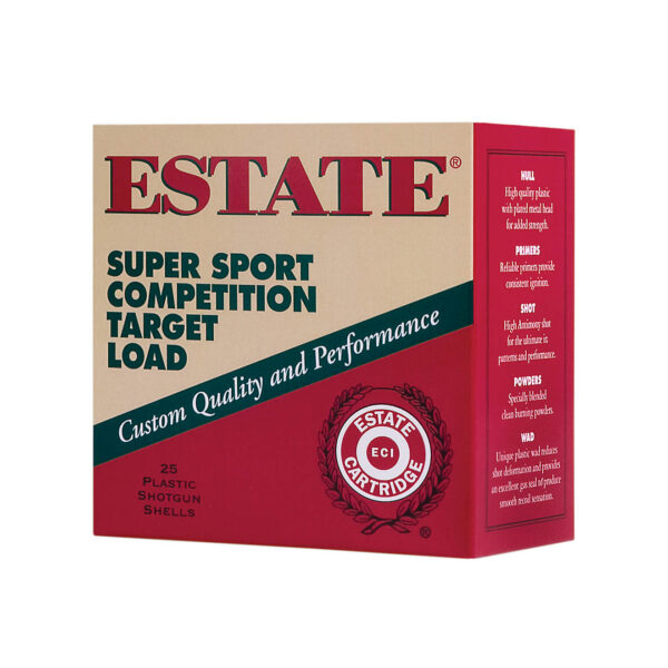 Estate Cartridge Super Sport Competition Target Load 12 Gauge Shotshells