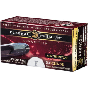 Federal Premium Hunter Match .22 LR 40-Grain Rimfire Rifle Ammunition