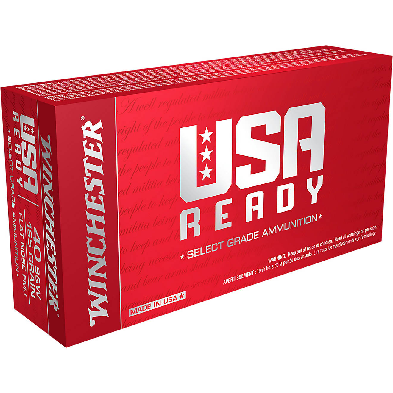 Winchester USA READY 40S&W 165-Grain Ammunition
