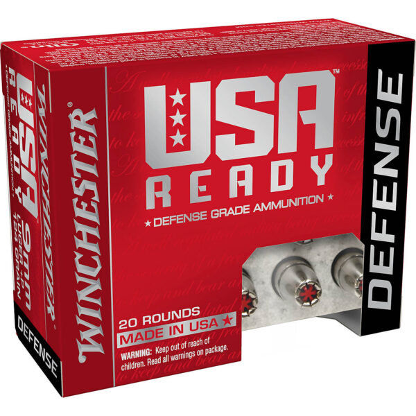 Winchester USA Ready Defense 9mm 124-Grain Ammunition