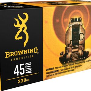 Browning Full metal Jacket Brass Cased.45 ACP 230-Grain Pistol Ammunition