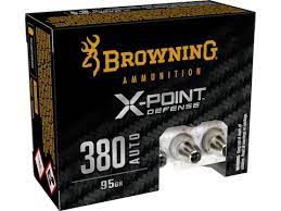 Browning X-Point Defense .380 ACP 95-Grain Ammunition
